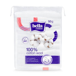 Вата Bella Cotton медична гігієнічна бавовняна 50г 5900516402853