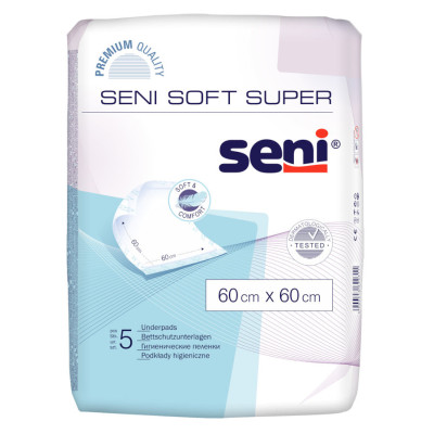 Одноразові пелюшки Seni Soft Super 60x60 см 5 шт 5900516690311