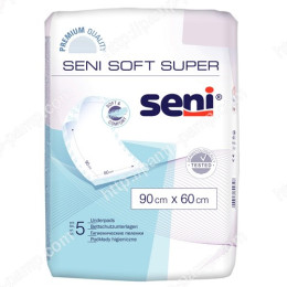 Пеленки для взрослых Seni Soft Super 90x60 см 5 шт 5900516690328