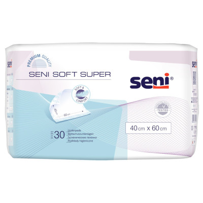 Одноразові пелюшки Seni Soft Super 40x60 см 30 шт 5900516691271