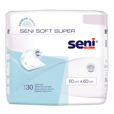 Одноразові пелюшки Seni Soft Super 60x60 см 30 шт 5900516691288