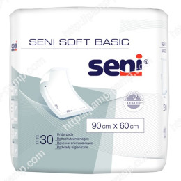 Пелюшки для дорослих одноразові гігієнічні Seni Soft Basic 90х60 см 30 шт 5900516692315