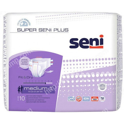 Подгузники для взрослых SUPER SENI PLUS medium 10 шт 5900516691233