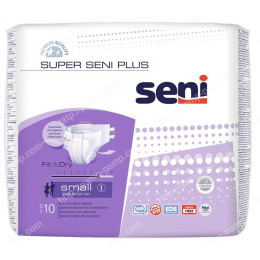 Подгузники для взрослых SUPER SENI PLUS small 10 шт 5900516691226
