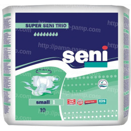 Подгузники для взрослых SUPER SENI TRIO small 10 шт 5900516691691