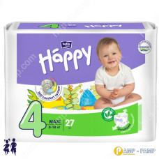  Підгузки дитячі Bella Baby Happy maxi 8-18 кг 27 шт