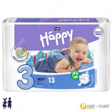  Подгузники детские Bella Baby Happy midi 5-9 кг, 13 шт 5900516600365