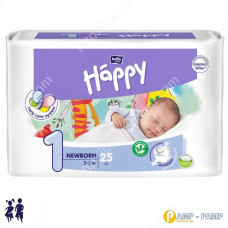 Підгузки дитячі Bella Baby Happy NewBorn 1 2-5 кг, 25 шт