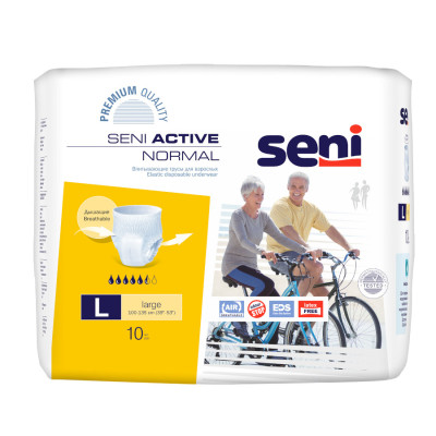 Поглинаючі труси, підгузники для дорослих SENI ACTIVE Normal large 10 шт 5900516693053