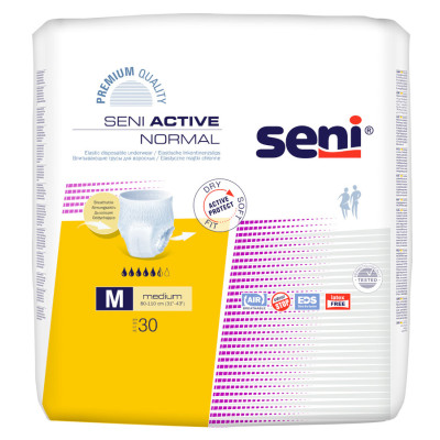 Вбираючі труси, підгузники для дорослих SENI Active Normal MEDIUM 30 шт 
