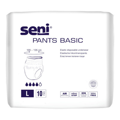 Труси підгузники для дорослих Seni Pants Basic large 10 шт