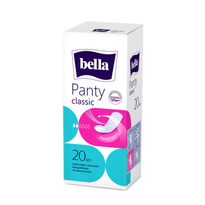 Щоденні гігієнічні прокладки BELLA Panty Classic.20 шт