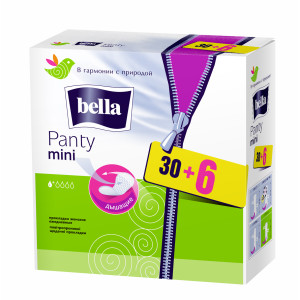 Щоденні гігієнічні прокладки BELLA Panty Mini 30+6шт