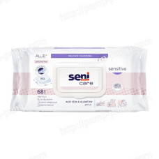 Влажные салфетки для ухода за кожей Seni Care Sensitive 68 шт 5900516421076
