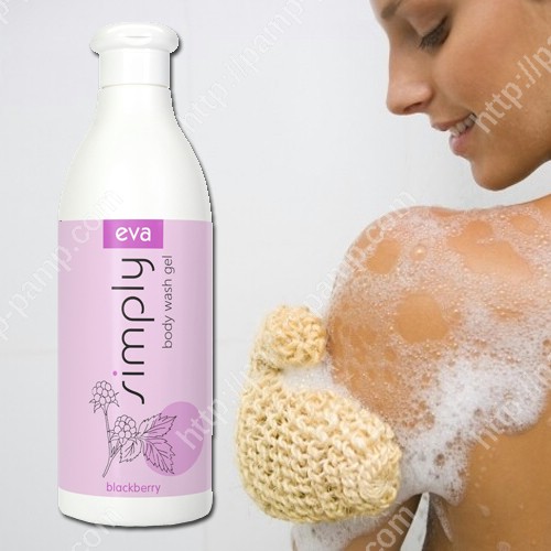 EVA SIMPLY Крем - гель для мытья тела с ежевикой 500 мл 5900002071396  #1