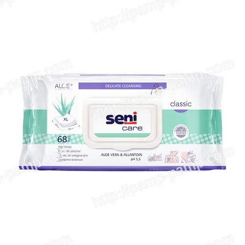 Влажные салфетки для ухода за кожей Seni Care CLASSIC 68 шт 5900516421618  #1